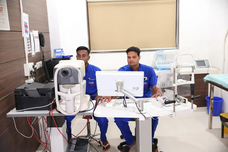 Eye Check-up & Vision Assessment at Krishna Hospital